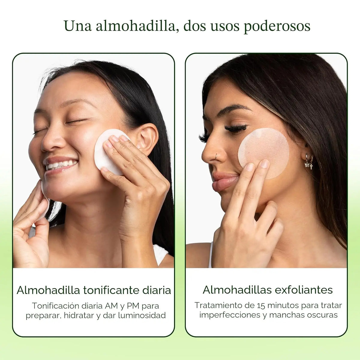 Almohadillas de tóner coreanas jiyu