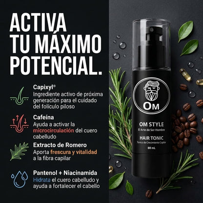 Hair Tonic OM Style - Tónico Capilar con Capixyl® + Cafeína